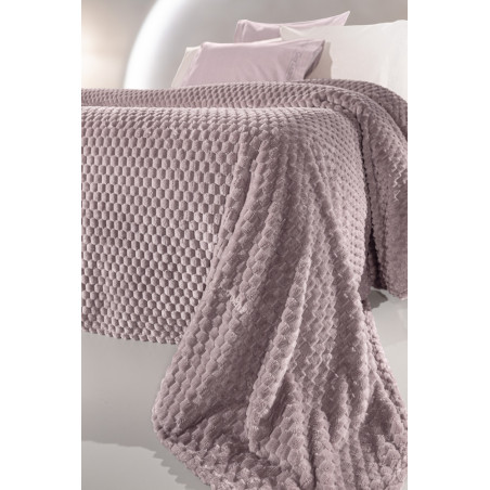 Σετ Κουβέρτα Fleece Υπέρδιπλη και Μαξιλαροθήκη Διακόσμησης Guy Laroche Smoothie Melanze 220x240