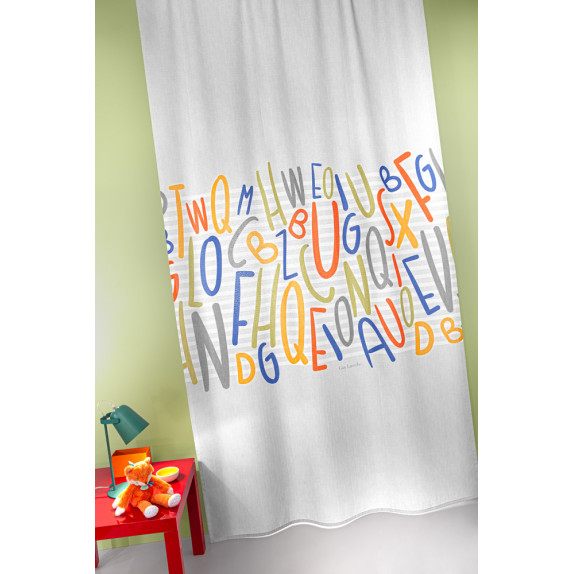 Κουρτίνα Guy Laroche Letters Multi 145x270
