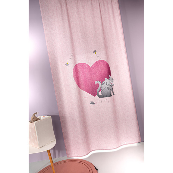 Κουρτίνα Guy Laroche Paw Pinky 145x270