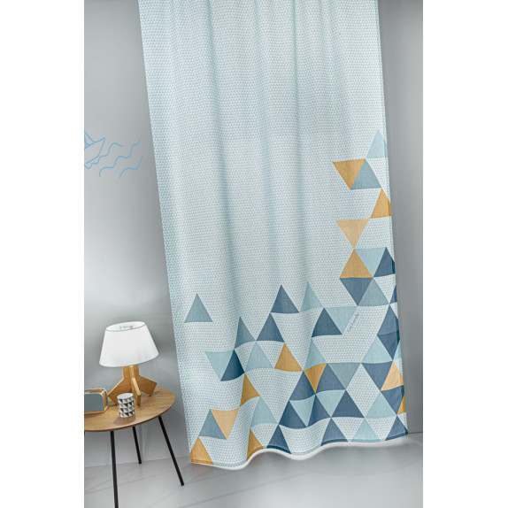 Κουρτίνα Guy Laroche Two2Twenty Aqua Grey 145x270