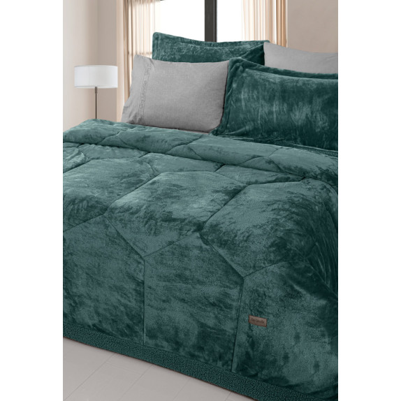 Κουβερτοπάπλωμα Υπέρδιπλο Guy Laroche Prisma Emerald 220x240