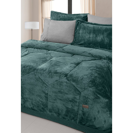 Κουβερτοπάπλωμα Υπέρδιπλο Guy Laroche Prisma Emerald 220x240