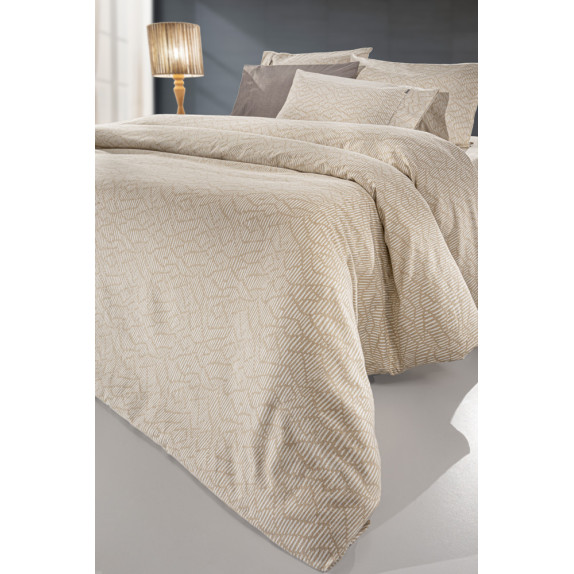 Σετ Παπλωματοθήκη Φανελένια Υπέρδιπλη 3 Τεμαχίων Guy...