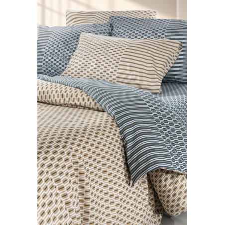 Σετ Παπλωματοθήκη Υπέρδιπλη 3 Τεμαχίων Guy Laroche Galleon Azul 225x245