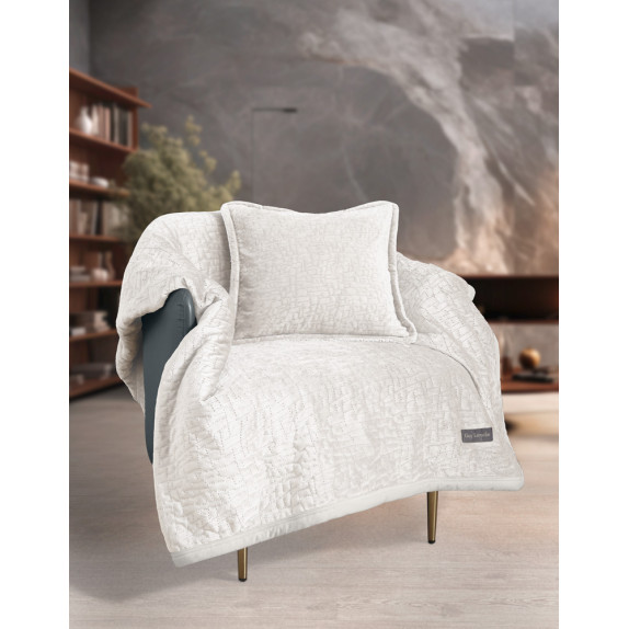 Σετ Κουβέρτα Καναπέ και Μαξιλαροθήκη Διακόσμησης Guy...