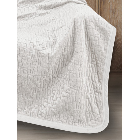 Σετ Κουβέρτα Καναπέ και Μαξιλαροθήκη Διακόσμησης Guy Laroche Bolzano Ivory 130x170