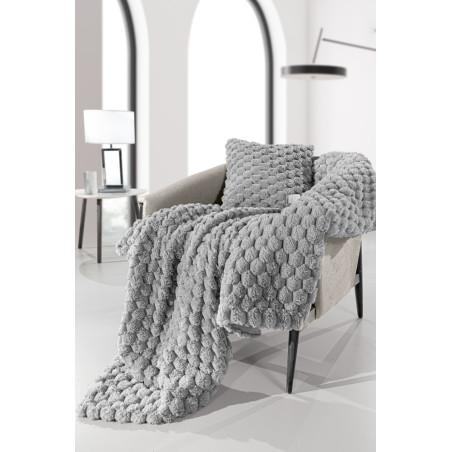 Σετ Κουβέρτα Καναπέ και Μαξιλάροθήκη Διακόσμησης Guy Laroche Elixir Silver 120x160