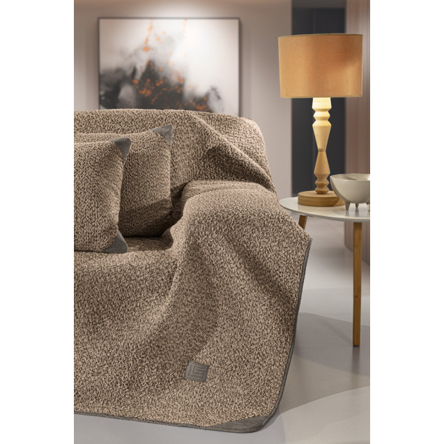 Ριχτάρι Πολυθρόνας Guy Laroche Lama Taupe 170x150