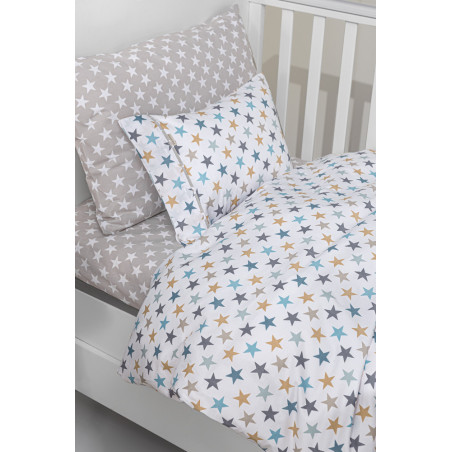 Σετ Σεντόνια Κούνιας 3 Τεμαχίων Guy Laroche Cosmos Sky 115x170