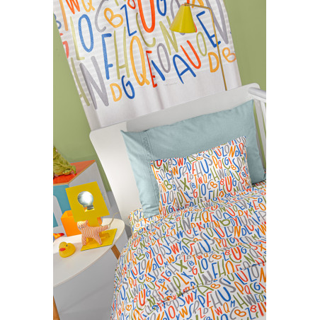 Σετ Σεντόνια Κούνιας 3 Τεμαχίων Guy Laroche Letters Multi 115x170