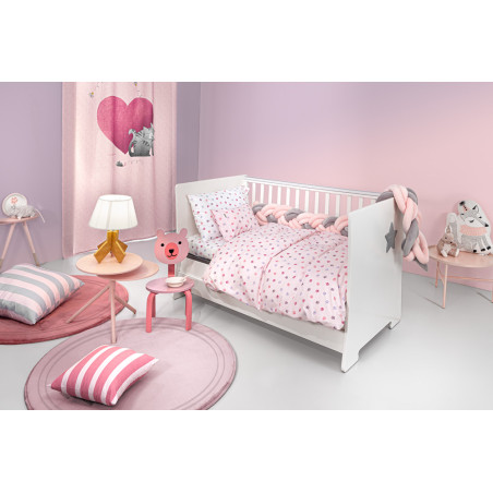 Σετ Σεντόνια Κούνιας 3 Τεμαχίων Guy Laroche Paw Pinky 115x170