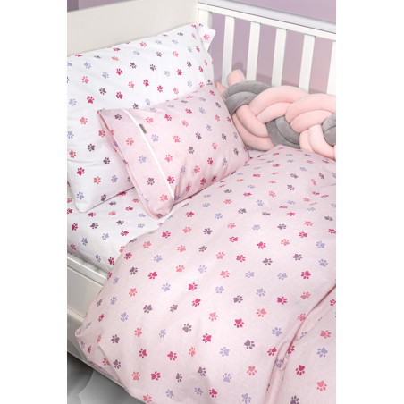 Σετ Σεντόνια Κούνιας 3 Τεμαχίων Guy Laroche Paw Pinky 115x170