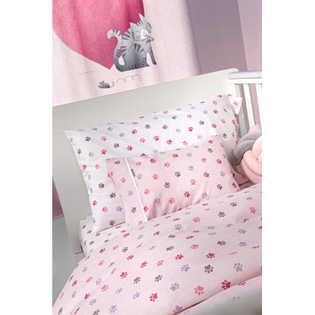 Σετ Σεντόνια Κούνιας 3 Τεμαχίων Guy Laroche Paw Pinky 115x170