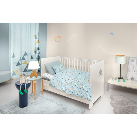 Σετ Σεντόνια Κούνιας 3 Τεμαχίων Guy Laroche Two2Twenty Aqua 115x170