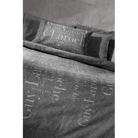 Σετ Σεντόνια Φανελένια Υπέρδιπλα με Λάστιχο 4 Τεμαχίων Guy Laroche Brand Carbon 165x200+35