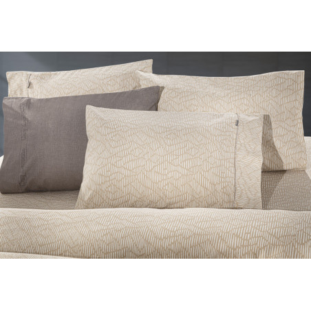 Σετ Σεντόνια Φανελένια Μονά 3 Τεμαχίων Guy Laroche Brenta Camel 170x265