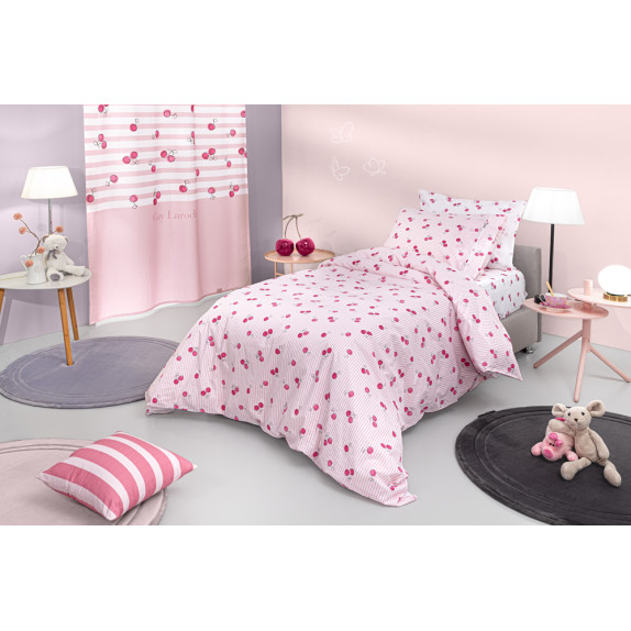 Σετ Παιδικά Σεντόνια Μονά 3 Τεμαχίων Guy Laroche Cherries...