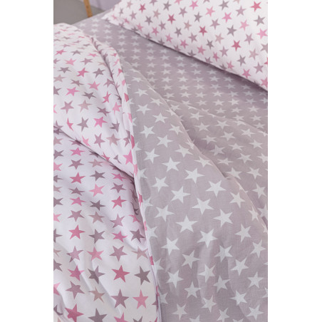 Σετ Παιδικά Σεντόνια Μονά με Λάστιχο 3 Τεμαχίων Guy Laroche Cosmos Pudra 100x200+28