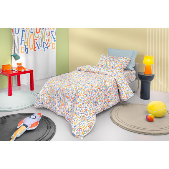 Σετ Παιδικά Σεντόνια Μονά 3 Τεμαχίων Guy Laroche Letters...