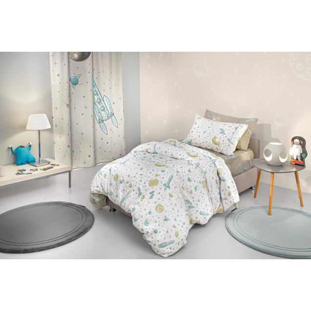 Σετ Παιδικά Σεντόνια Μονά με Λάστιχο 3 Τεμαχίων...