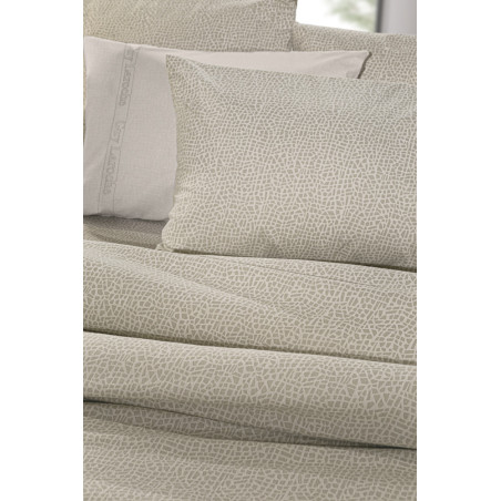 Σετ Σεντόνια Φανελένια Υπέρδιπλα με Λάστιχο 4 Τεμαχίων Guy Laroche Mira Cement 165x200+35