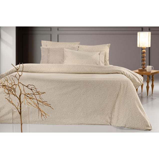 Σετ Σεντόνια Φανελένια Υπέρδιπλα με Λάστιχο 4...