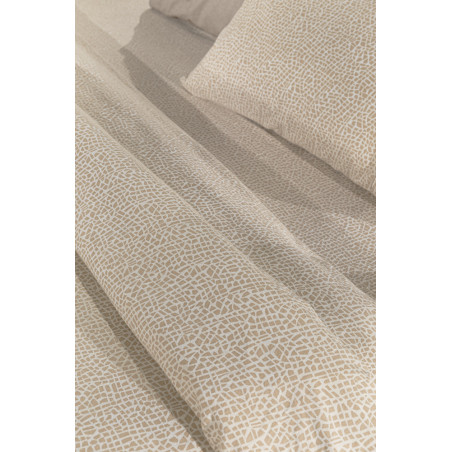 Σετ Σεντόνια Φανελένια Υπέρδιπλα με Λάστιχο 4 Τεμαχίων Guy Laroche Mira Mocca 165x200+35