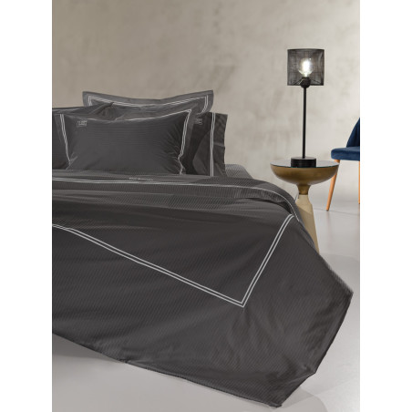 Σετ Σεντόνια King Size 4 Τεμαχίων Guy Laroche Nice Anthracite Silver 270x280
