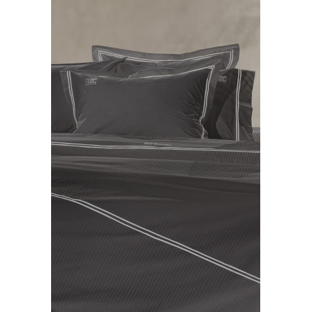 Σετ Σεντόνια King Size 4 Τεμαχίων Guy Laroche Nice Anthracite Silver 270x280