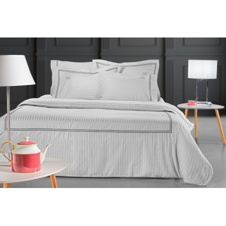 Σετ Σεντόνια King Size 4 Τεμαχίων Guy Laroche Nice Cement D.Silver 270x280