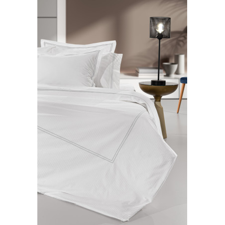 Σετ Σεντόνια King Size 4 Τεμαχίων Guy Laroche Nice White L.Silver 270x280