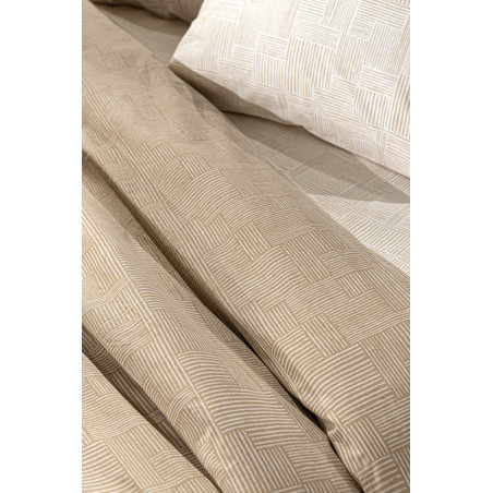 Σετ Σεντόνια Υπέρδιπλα 4 Τεμαχίων Guy Laroche Stencil Mocca 240x265