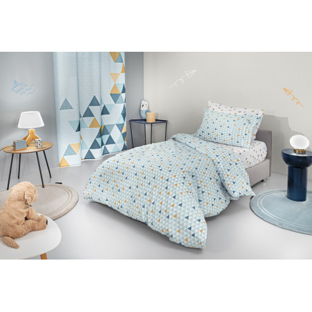 Σετ Παιδικά Σεντόνια Μονά 3 Τεμαχίων Guy Laroche Two2Twenty Aqua 165x250