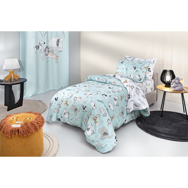 Σετ Παιδικά Σεντόνια Μονά με Λάστιχο 3 Τεμαχίων...