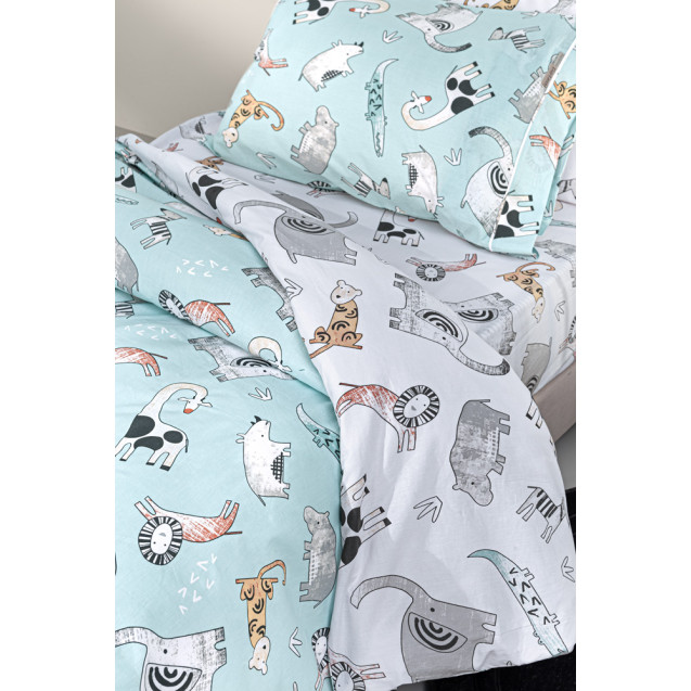 Σετ Παιδικά Σεντόνια Μονά με Λάστιχο 3 Τεμαχίων...