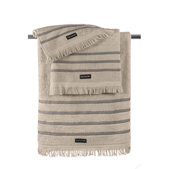 Σετ Πετσέτες 3 Τεμαχίων Guy Laroche Fabiana Beige