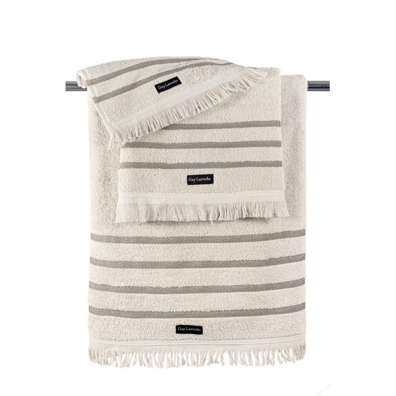 Σετ Πετσέτες 3 Τεμαχίων Guy Laroche Fabiana Cream