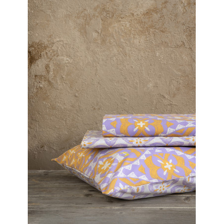 Σετ Σεντόνια Μονά 3 Τεμαχίων Nima Imane Deep Orange 170x260