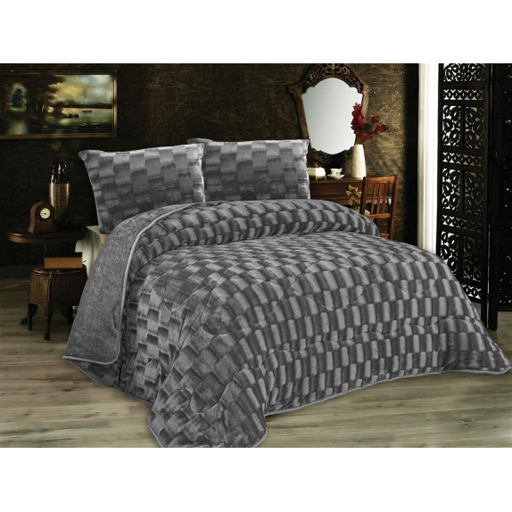 Κουβερτοπάπλωμα Υπέρδιπλο Dimcol 750 gsm 1940 Grey 220x240