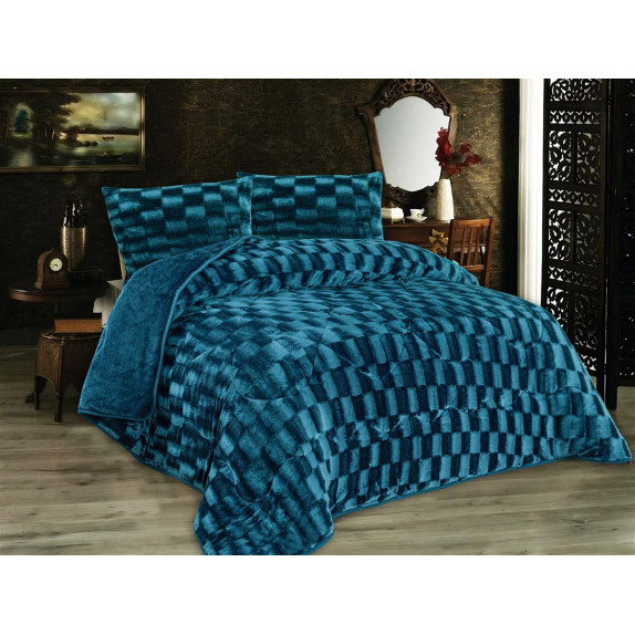 Κουβερτοπάπλωμα Υπέρδιπλο Dimcol 750 gsm 1940 Petrol 220x240