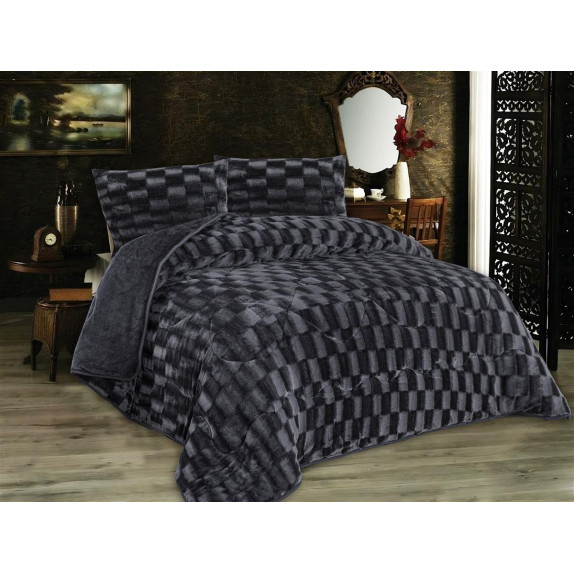 Κουβερτοπάπλωμα Μονό Dimcol 750 gsm 1940 Grey-Black 160x220
