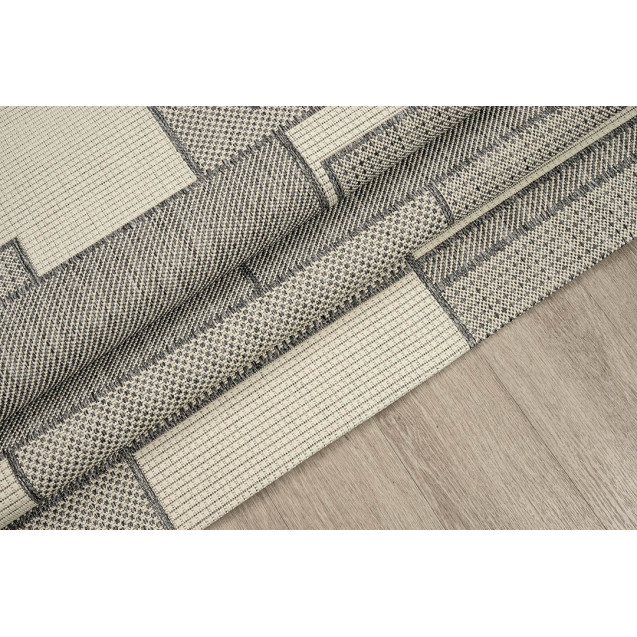 Χαλί New Plan Ethnik 1449D Grey 133x190