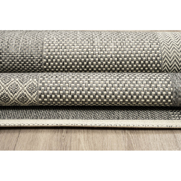 Χαλί New Plan Ethnik 4526D Grey 160x230