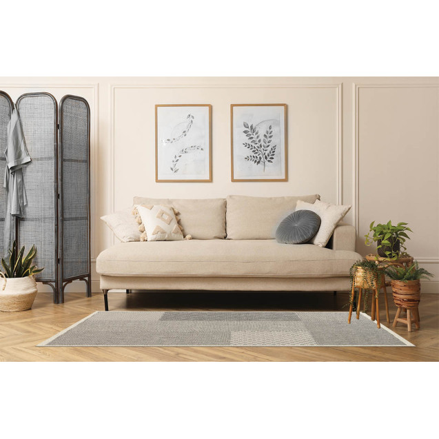 Χαλί New Plan Ethnik 4526D Grey 160x230