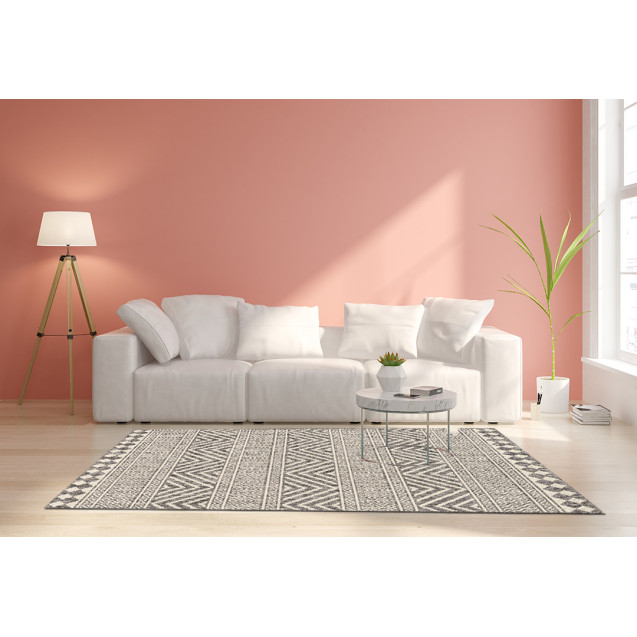 Χαλί New Plan Ethnik 7525D Grey 160x230