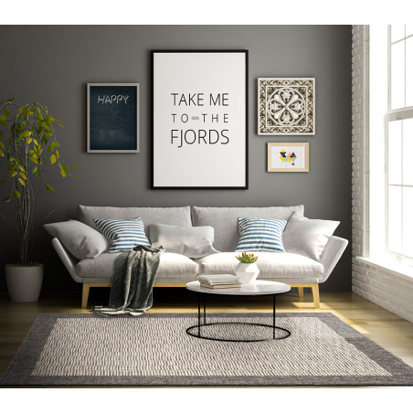 Χαλί New Plan Ethnik 9825D Grey 200x285