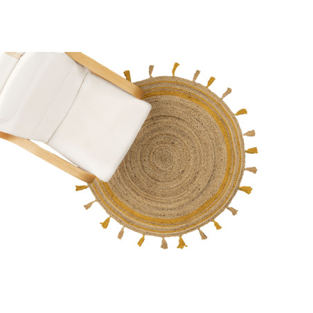 Χαλί New Plan Delhi Χειροποιητο Nat.Yellow Me003 120x120