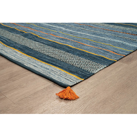 Χαλί New Plan Antique Kilim Χειροποιητο 7070 Blue 200x285