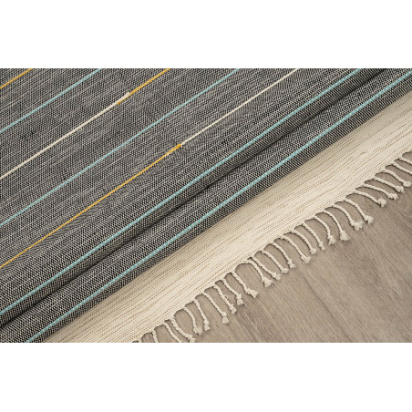 Χαλί New Plan Ribella Χειροποιητο 100 D.Grey 133x190