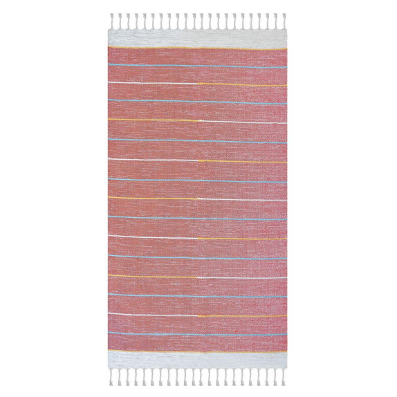 Χαλί New Plan Ribella Χειροποιητο 400 Red 070x140